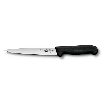 Кухонний ніж Victorinox Fibrox Filleting Flexible 18 см Black (5.3703.18)