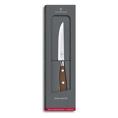 Кухонний ніж Victorinox Grand Maitre Steak 12см Serrated Wood (7.7200.12WG)