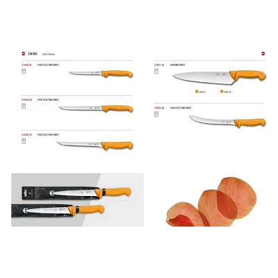 Кухонний ніж Victorinox Swibo Fish Filleting Flexible 20 см Yellow (5.8449.20)