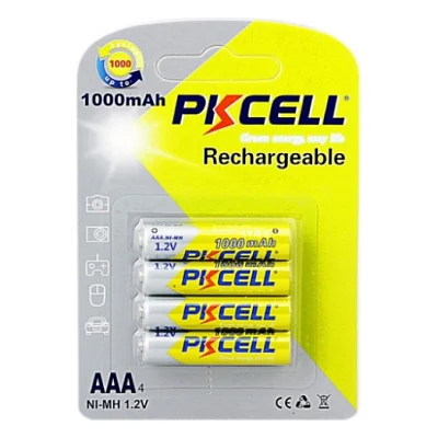 Акумулятор PkCell AAA NiMH 1000mAh * 4 (PC/AAA1000-4BR)