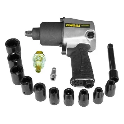 Гайковерт Sigma 1/2" з набором насадок, кейс (6712031)