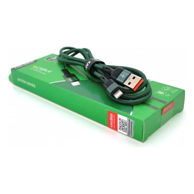 Кабель USB 2.0 AM to Lightning 1.2m KSC-458 JINTENG Green iKAKU (KSC-458-G-L)