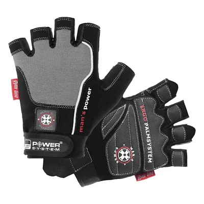 Рукавички для фітнесу Power System Mans Power PS-2580 Black/Grey XL (PS-2580_XL_Black-grey)