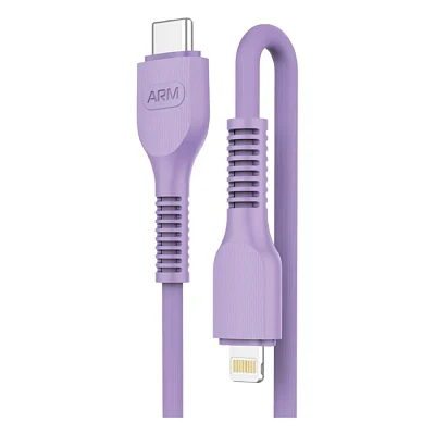 Кабель Type-C to Lightning 1.0m AR88 3A Purple Armorstandart (ARM65290)