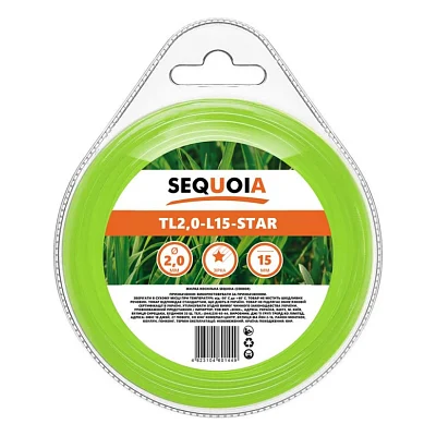 Жилка косильна SEQUOIA 2.0 мм * 15 мм, зірка (TL2.0-L15-Star)