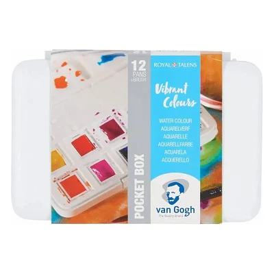 Акварельні фарби Royal Talens Van Gogh Pocket box Vibrant Colours 12 кольорів (8712079422820)