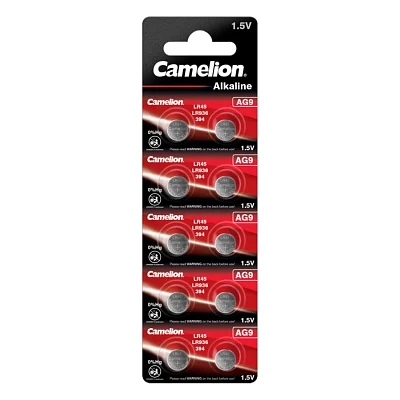 Батарейка AG9 / LR45 / LR936 / 394 Alkaline * 10 Camelion (AG9-BP10)