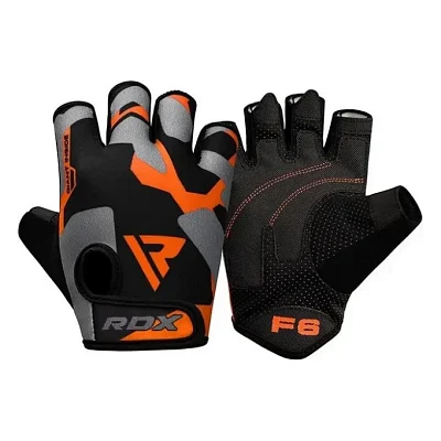 Рукавички для фітнесу RDX F6 Sumblimation Orange XL (WGS-F6O-XL)