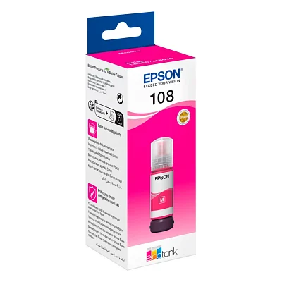 Контейнер з чорнилом Epson 108 EcoTank L8050/L18050 magenta (C13T09C34A)