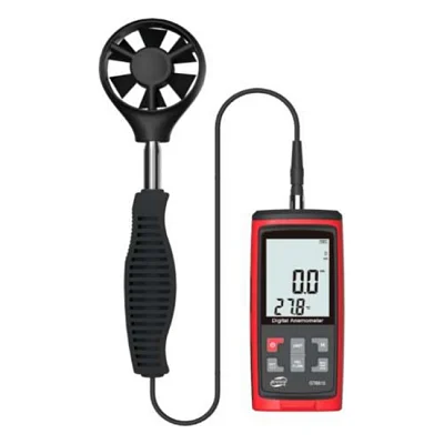 Анемометр Benetech цифровий з виносною крильчаткою 0,3-45м/с, 0-45°C, 10-90% (GT8915)