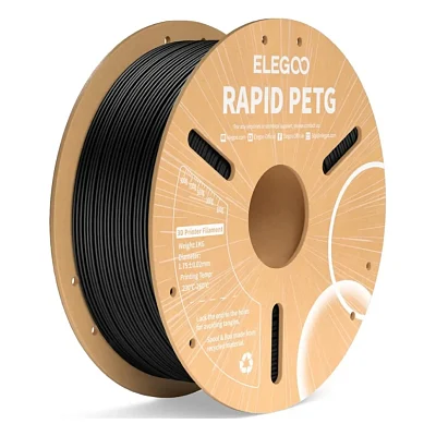 Пластик для 3D-принтера ELEGOO Rapid PETG 1кг, 1.75мм, black (50.203.0216)