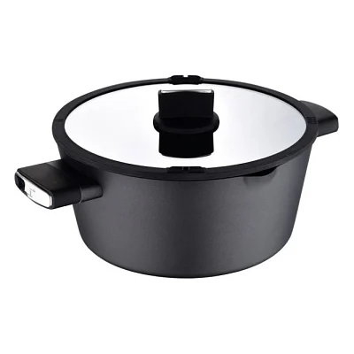 Каструля Bergner Ion, з кришкою 6 л (BG-35802-BK)