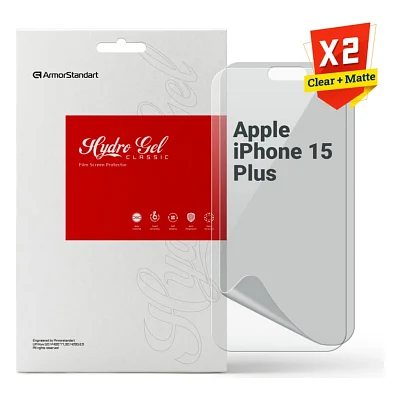 Плівка захисна Armorstandart Kit Clear + Matte Apple iPhone 15 Plus (ARM80695)