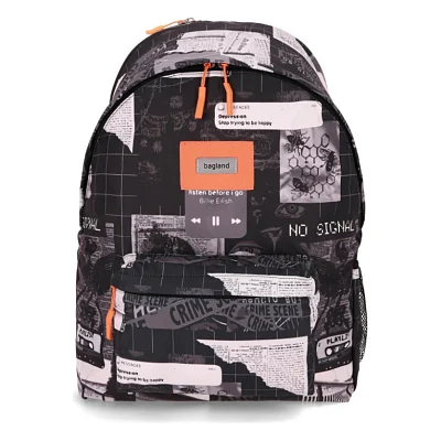 Рюкзак для ноутбука Bagland 17" Stylish XL 35L+print, whtite-black 1343 00558694 (1120220805)