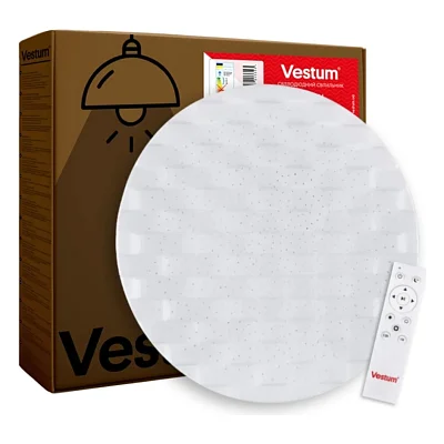 Світильник Vestum CELL зоряне небо 80W 3000K-6500К з ДК 1срібло (VS-91005)