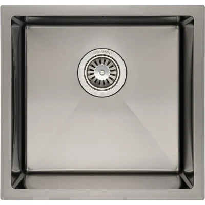 Мийка кухонна GRANADO Under top STEEL S201 black (GS08201B)