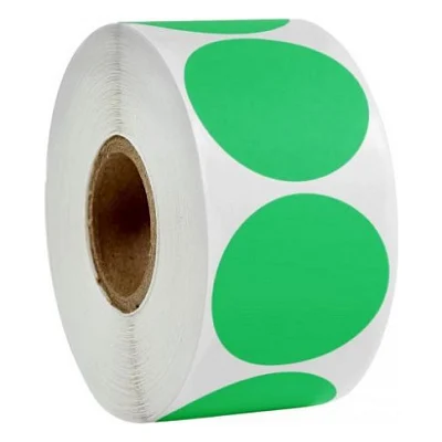Етикетка UKRMARK термо ECO 38x38/ 0.1тис, коло, зелений (900390)