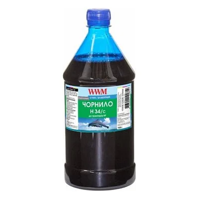Чорнило WWM HP № 22/134/136 1000г Cyan (H34/C-4)