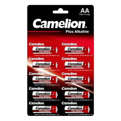 Батарейка Camelion AA LR6 Plus Alkaline * 10 (LR6-BP1x10P)