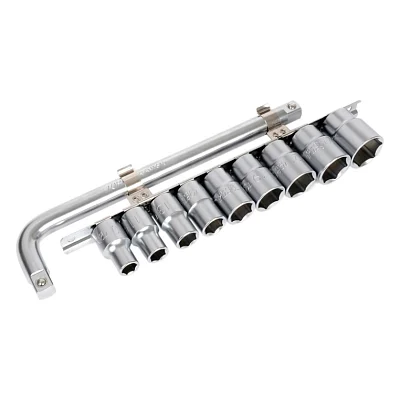 Набір головок Toptul торцевих на планці 1/2" (GAAG1010)