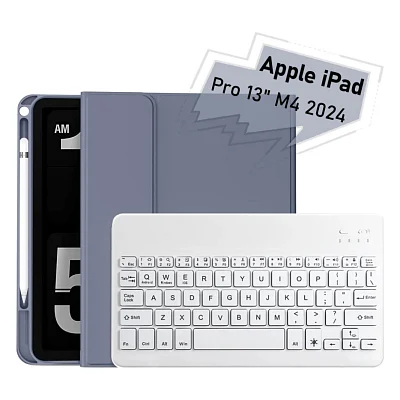 Чохол до планшета BeCover with keyboard Apple iPad Pro 13" M4 2024 Purple (713007)