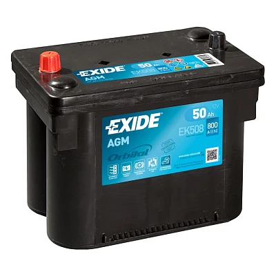 Акумулятор автомобільний EXIDE START-STOP AGM 50Ah клеми по центру (800EN) (EK508)