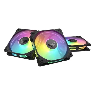 Комплект кулерів для корпусу ASUS TUF Gaming TR120 ARGB Reverse Triple Pack Black (90DA00D0-B09020)