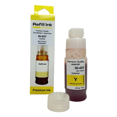 Чорнило Premium Quality Canon GI-43 70мл Yellow 4689C001 (70264932)