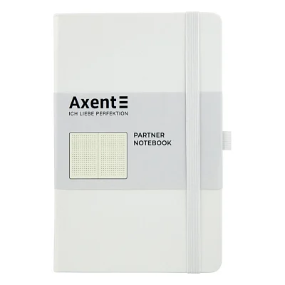 Книга записна Axent Partner 125х195 мм в точку 96 аркушів Біла (8306-21-A)