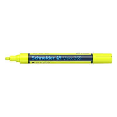 Маркер Schneider MAXX 265 крейдовий 2-3 мм, жовтий (S126505)