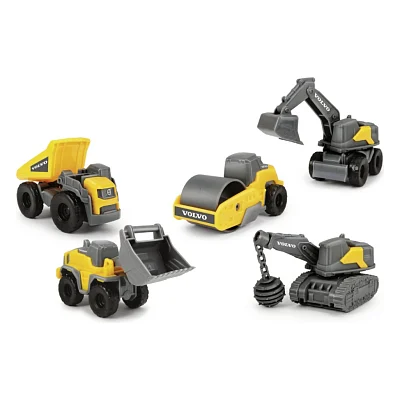 Спецтехніка Dickie Toys Вольво. Мікроробітники, 5 машин (3722008)