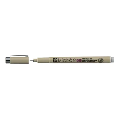 Лайнер Sakura Pigma Micron (0.05) 0,2мм світло Сірий (084511332881)