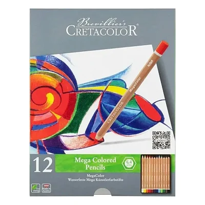 Олівці кольорові Cretacolor Megacolor, 12 кольорів (9014400290870)