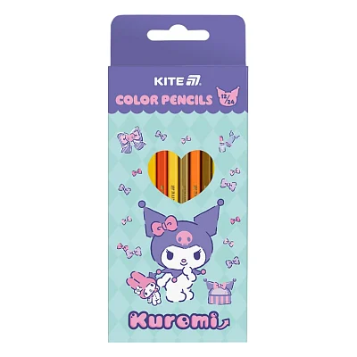 Олівці кольорові Kite Kuromi двосторонні, 12 кольорів (HK25-054-2)