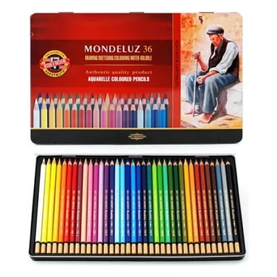 Олівці кольорові Koh-i-Noor Mondeluz акварельні 36 кольорів (3725)