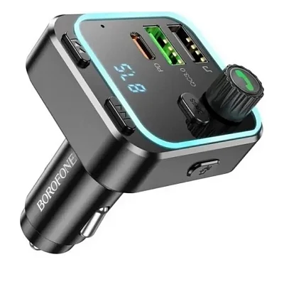 FM модулятор BOROFONE BC53, Black, Box