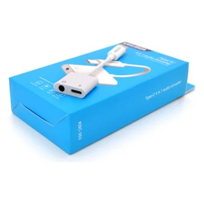 Перехідник USB-C 2-in-1 Audio Adapter USB-C + 3.5mm iKAKU (KSC-353-TC)