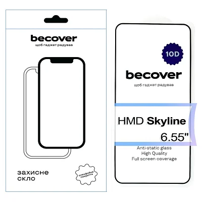 Скло захисне BeCover HMD Skyline 10D Black (713573)