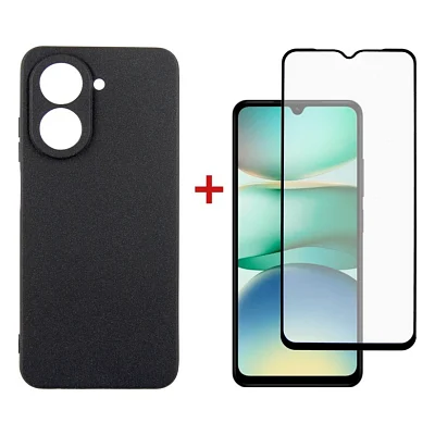 Чохол до мобільного телефона Dengos Xiaomi Redmi A5 Case Carbon + Glass (Black) (DG-KM-152)