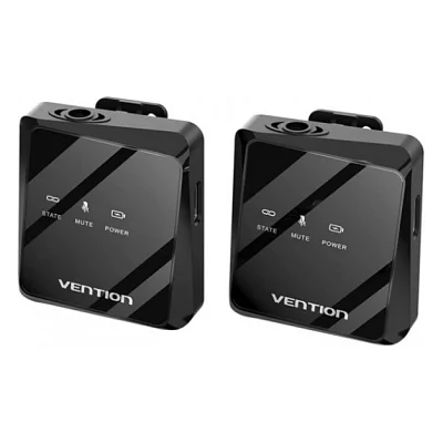 Мікрофон Vention USB-C 2-Pack Wireless Lavalier Black (NCBB0)