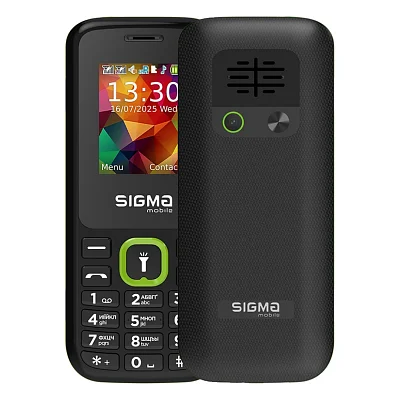 Мобільний телефон Sigma X-style 171 MINI Track Black-Green (4827798813720)
