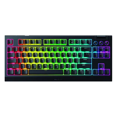 Клавіатура Razer BlackWidow V4 Low-Profile TKL Wireless/Bluetooth/USB Green switch UA Black (RZ03-05450500-R3M1)