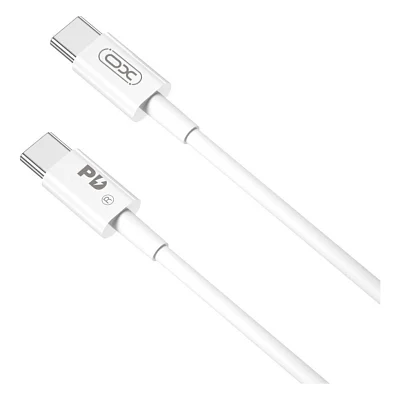 Кабель XO Type-C to Type-C CB-Q100-2CC 100W 2.0m White