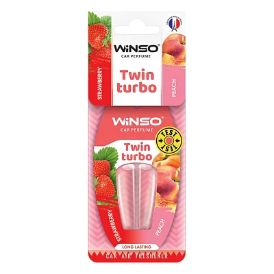 Ароматизатор для автомобіля WINSO Twin Turbo - Strawberry Peach (538780)