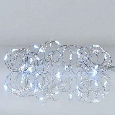Гірлянда YES! Fun Нитка на мідному дроті 20 LED Холодно-біла 2 м Статична На батарейках (975021)