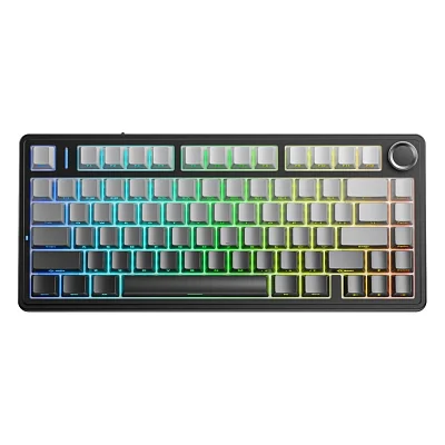 Клавіатура Aula F75 Gasket Reaper Switch Hot-Swap RGB Bluetooth/Wireless/USB UA Black/Grey (6948391209913)