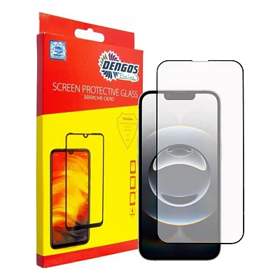 Скло захисне Dengos Full Glue iPhone 16e Black (TGFG-424)