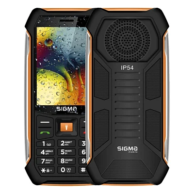 Мобільний телефон Sigma X-style 323 RAIN Black-Orange (4827798885727)