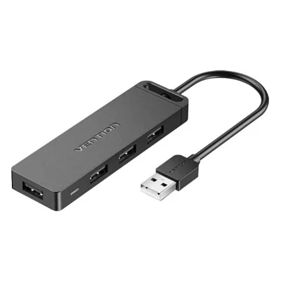Концентратор VENTION USB 2.0 to 4xUSB 2.0 black (CHMBB)