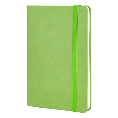 Книга записна Optima А5 VIVELLA, м’яка обкладинка, гумка, білий блок лінія, фісташковий (O27104-67)